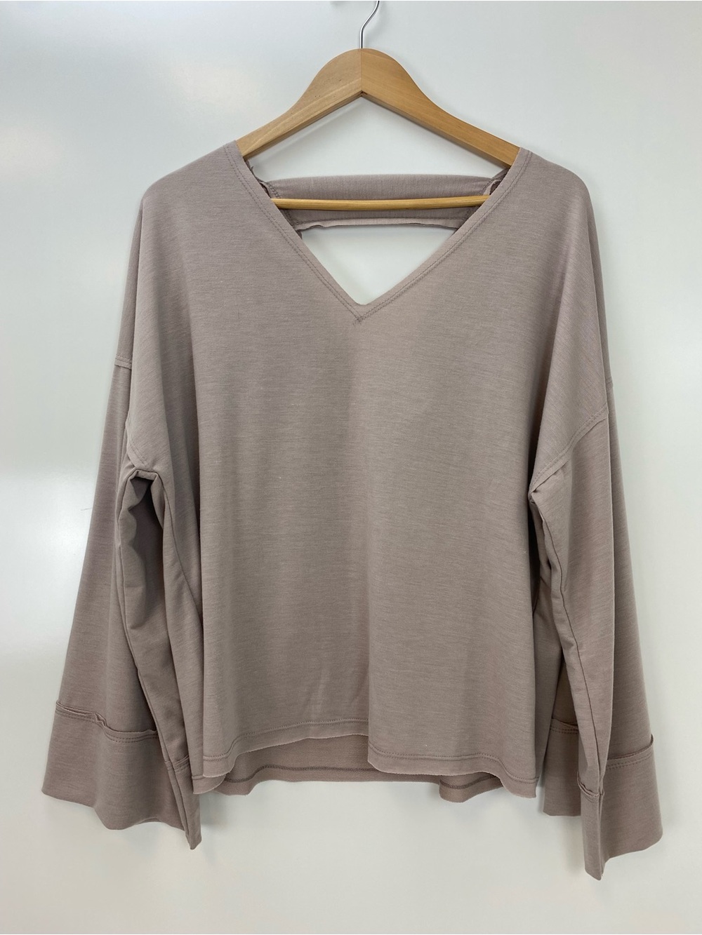 Three Bird Nest Taupe V-Neck Cutout